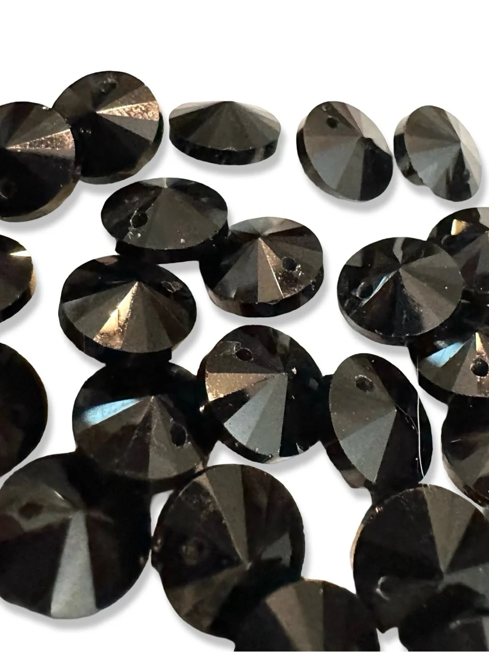 3 for $12 50 Pieces Vintage Faceted Disc Beads, 10mm